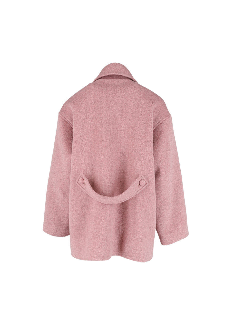 [Ori X hier et demain] Oversize wool half coat (Pink)
