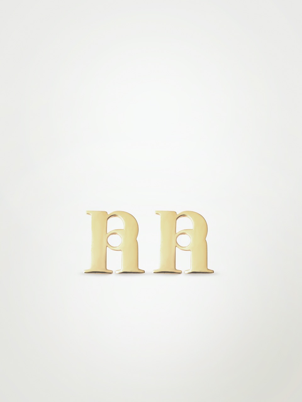 Et demain Logo Pendant Earrings (Gold)