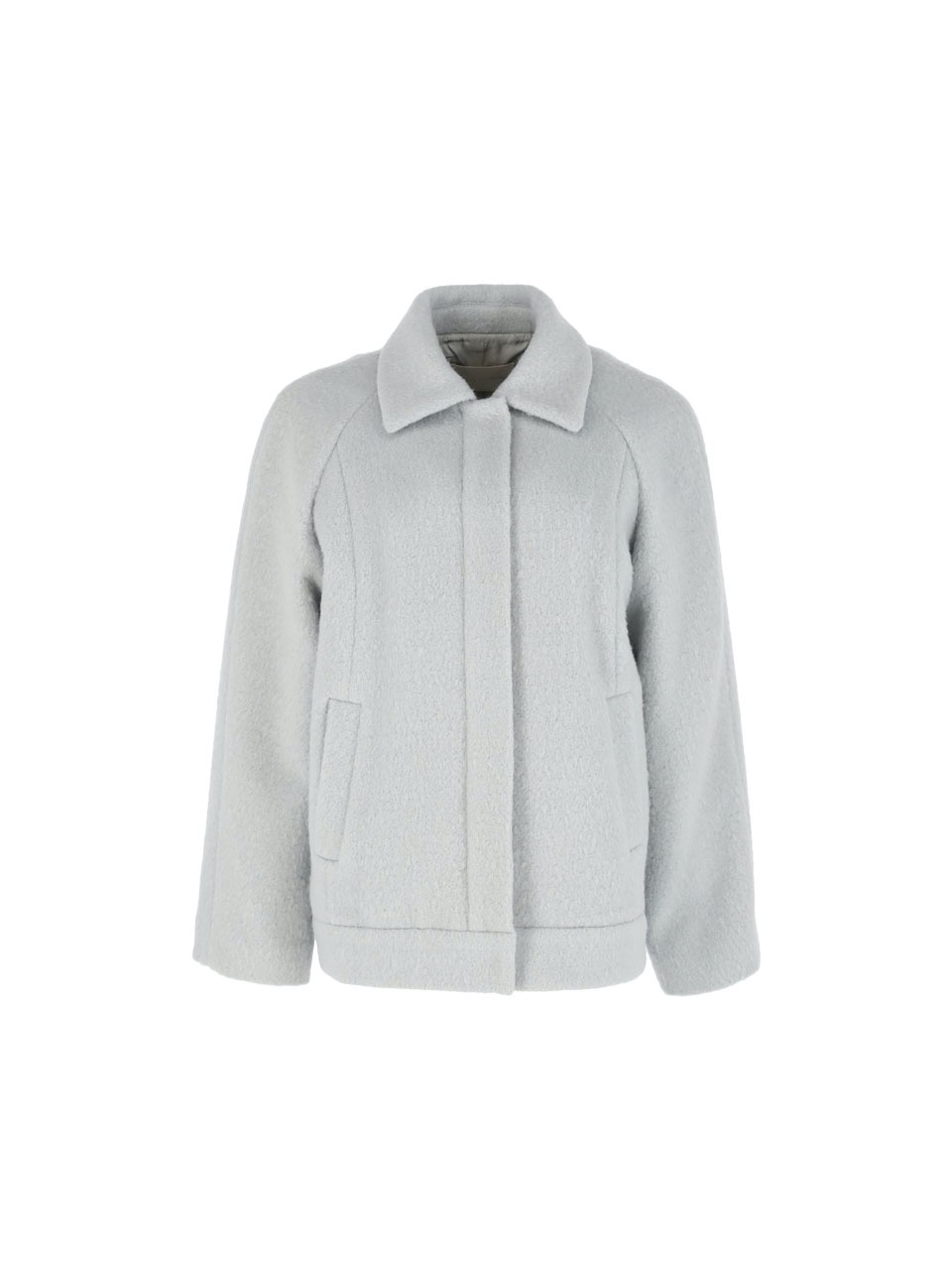 6W Soft wool blouson jumper (Light Grey)
