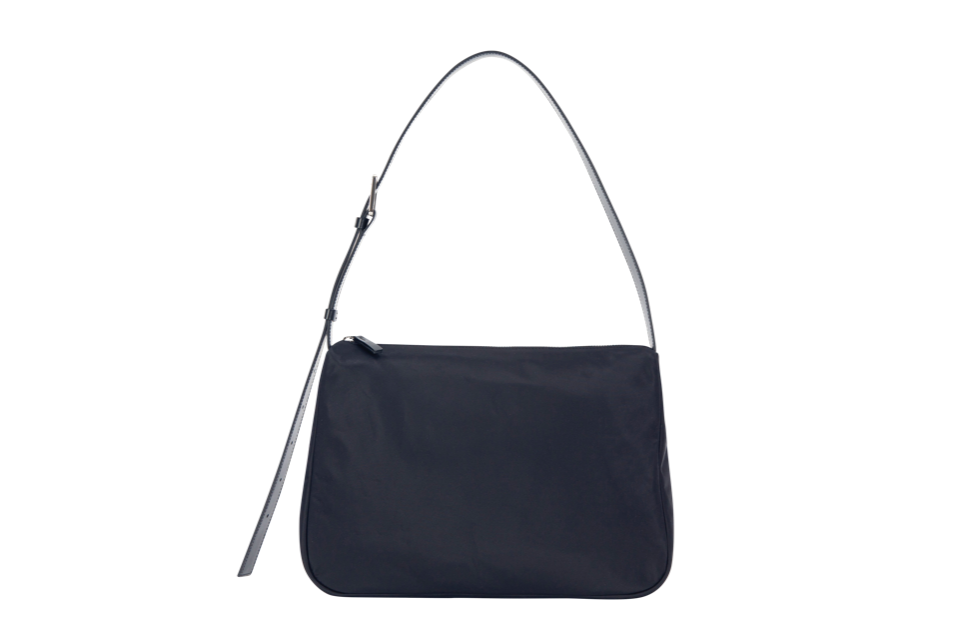 Nylon Grande Shoulder Bag - Black