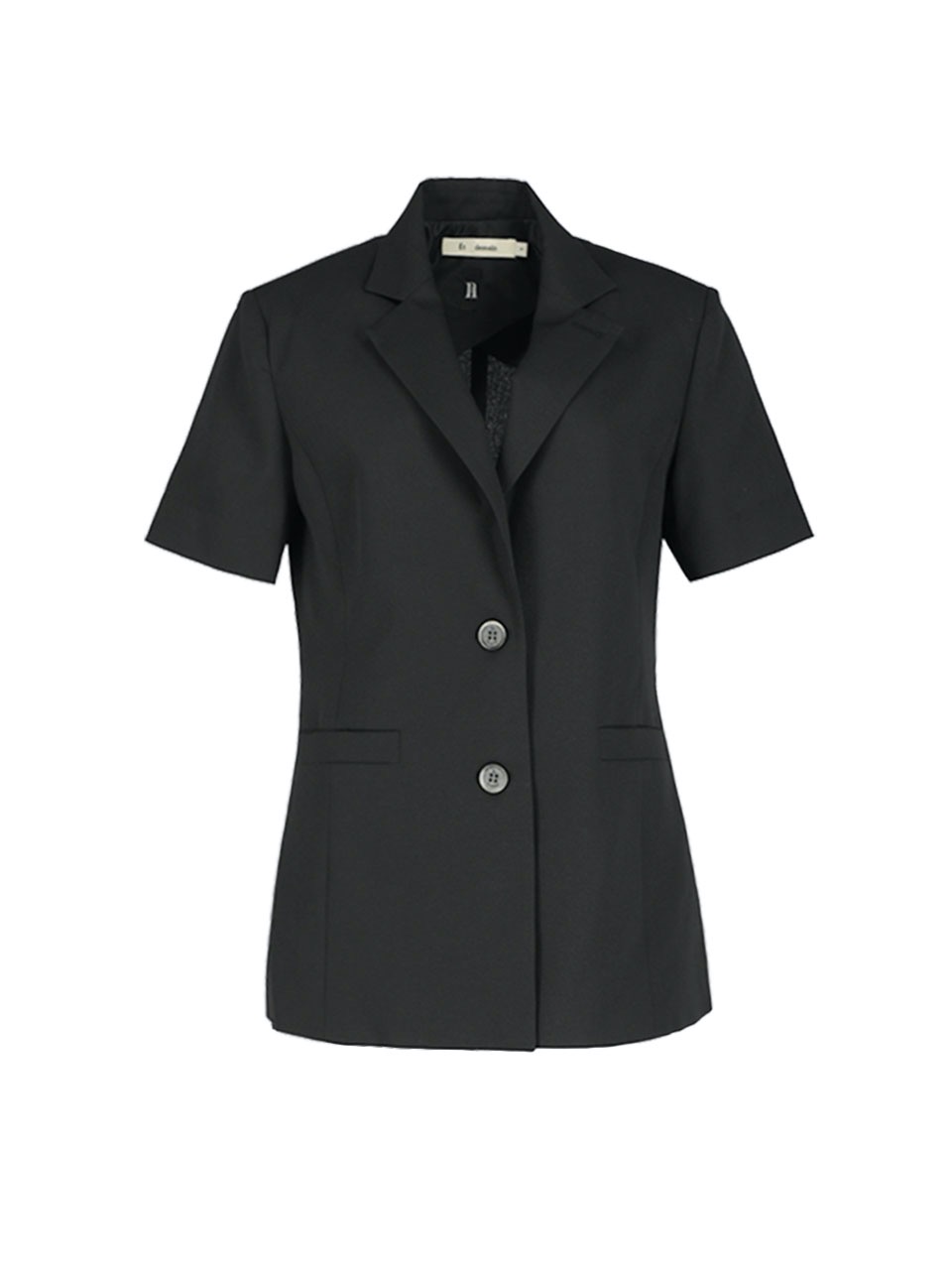 Summer Linen Two-button Jacket (Black)