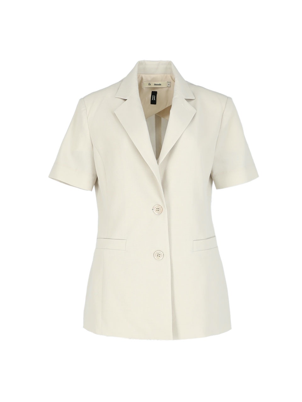 Summer Linen Two-button Jacket (Ivory)