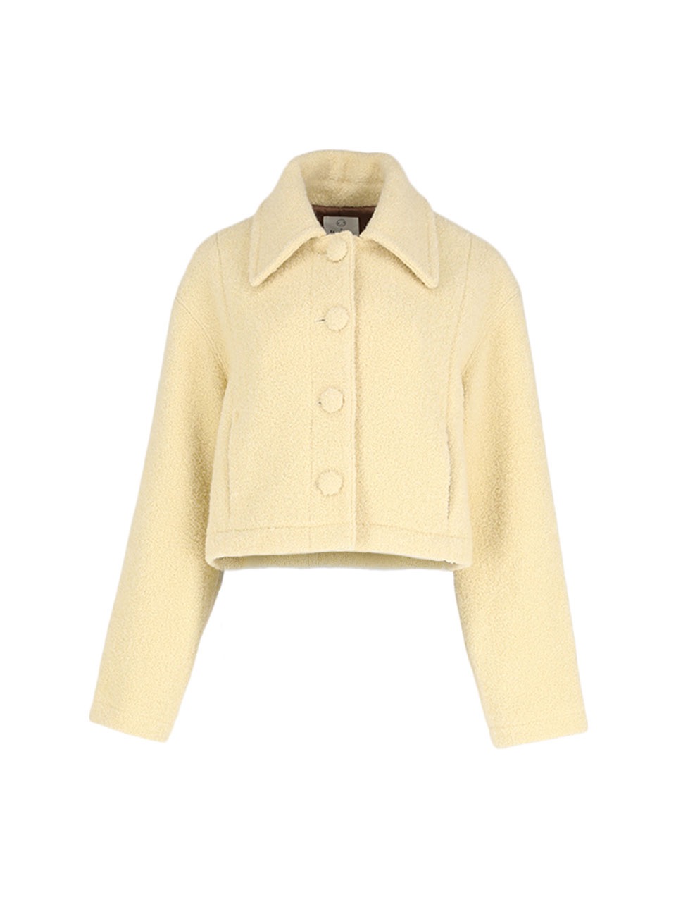 [ORI X ET DEMAIN] [2차오더] Alpaca wool-blend half coat (Cream Butter)