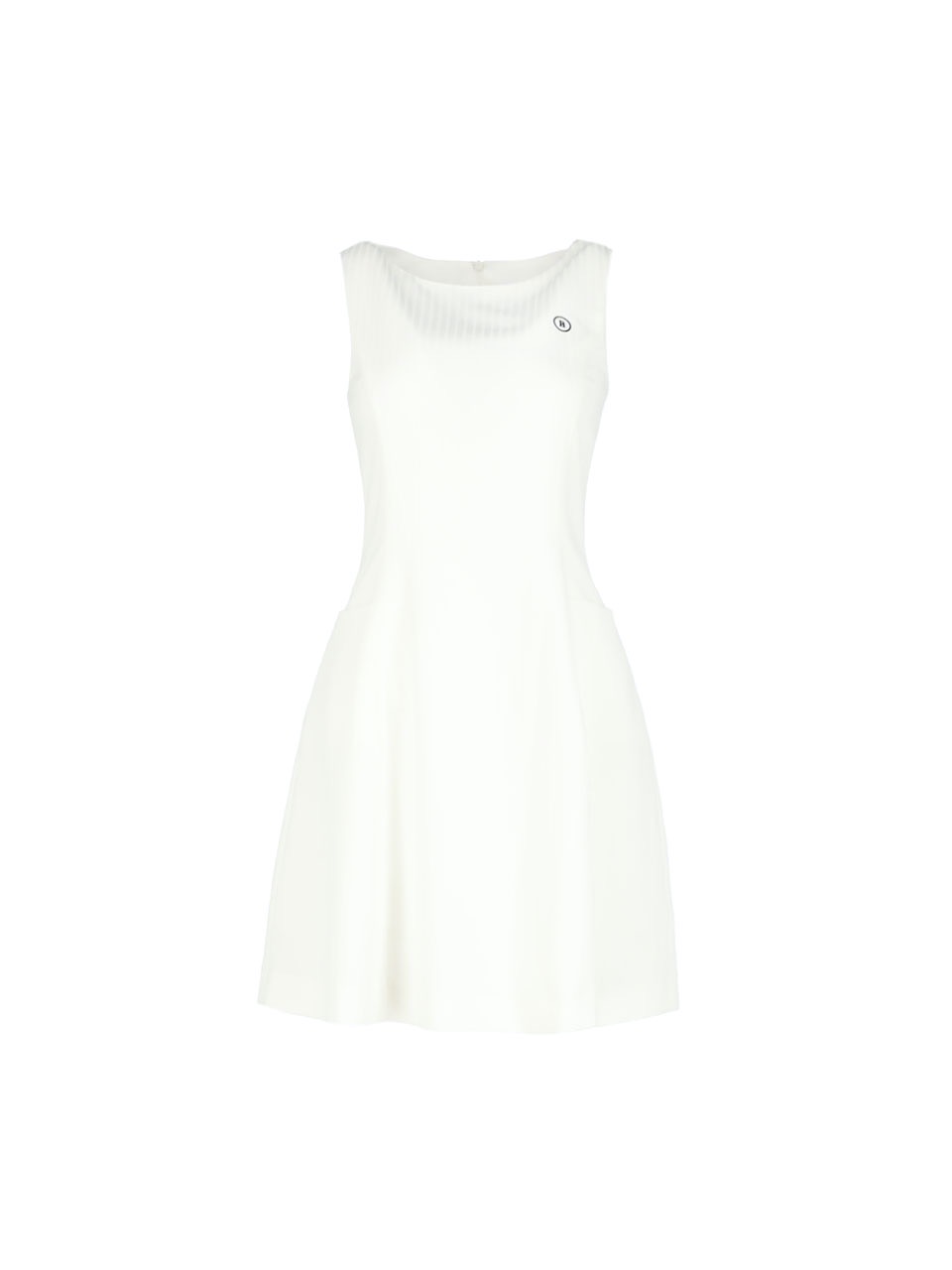 Tennis Sleeveless Mini Dress (White)